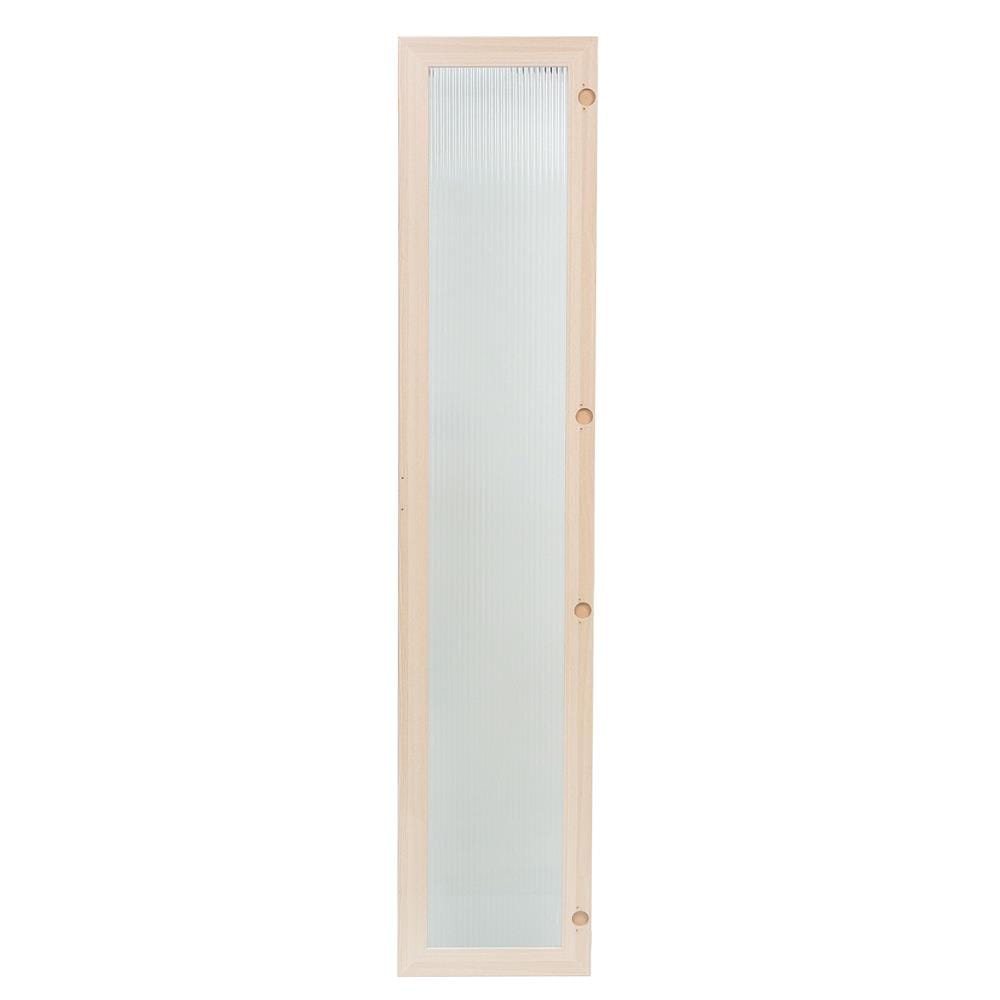 บานเดี่ยว FURDINI KEEPER PATTERNED GLASS 39.5X191.6 ซม. สี PINE OAK