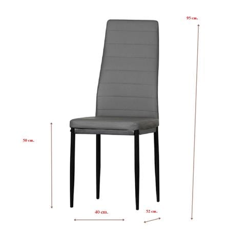 เก้าอี้ห้องอาหาร AS FURNITURE GILDO สีเทา_9