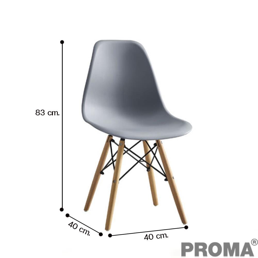 เก้าอี้พลาสติก PROMA-C-41-02 สีเทา_2