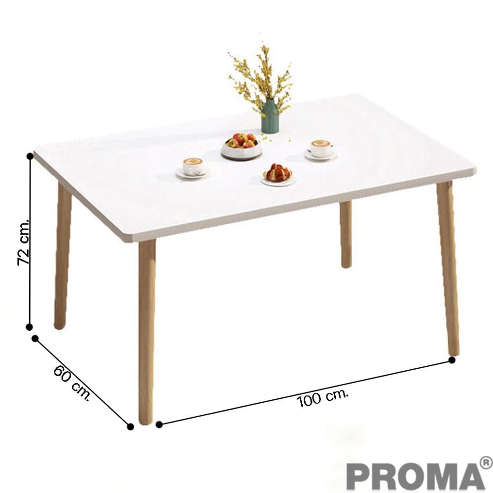 โต๊ะอาหาร PROMA-DTB-37-03 100 ซม. สีขาว_2