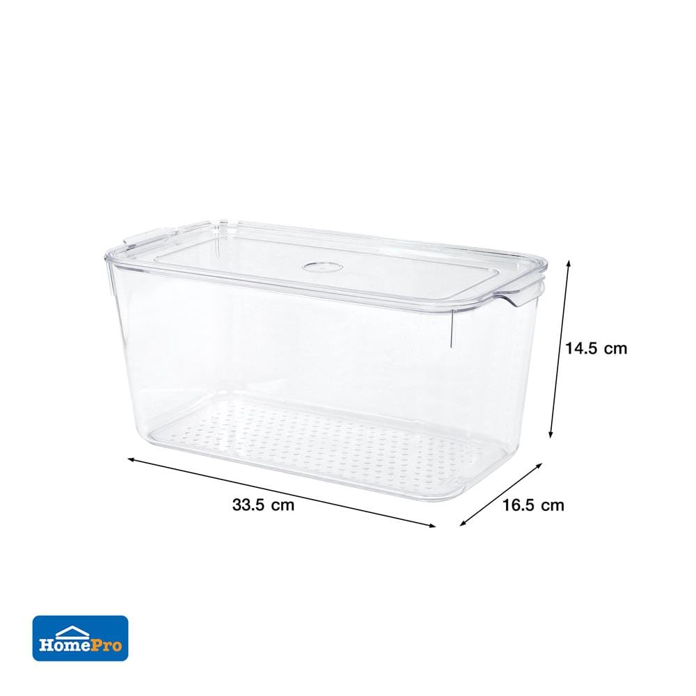 กล่องจัดเก็บในตู้เย็น KECH SNOWY 16.5x33.5x14.5 ซม.