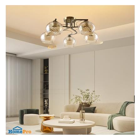 ไฟถาด NEOLIGHT 19137-5AB สีทองรมดำ/ชา 5 หัว_2