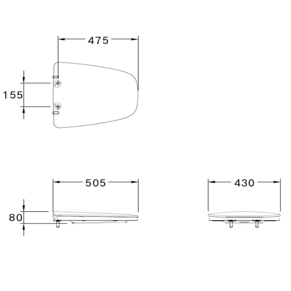 ฝารองนั่ง COTTO SLOW CLOSE C91512