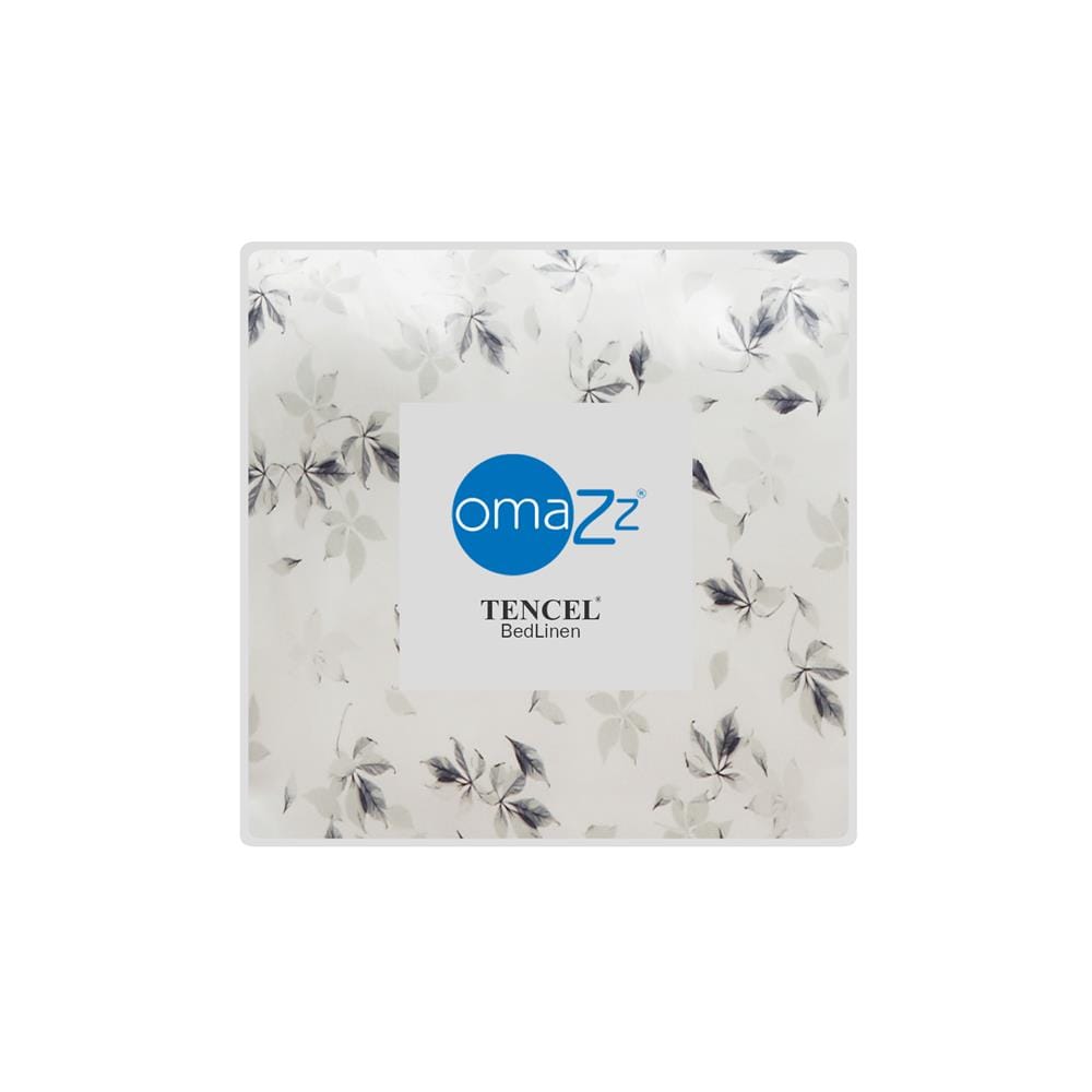 ผ้าปูที่นอน 5 ฟุต OMAZZ PRINT สี WHITE (NAGANO)