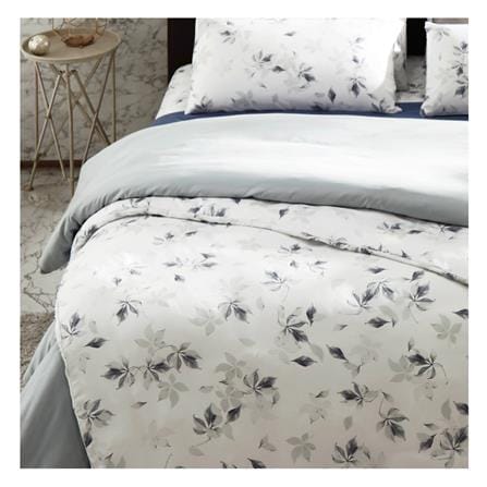ผ้าปูที่นอน 5 ฟุต OMAZZ PRINT สี WHITE (NAGANO)_1