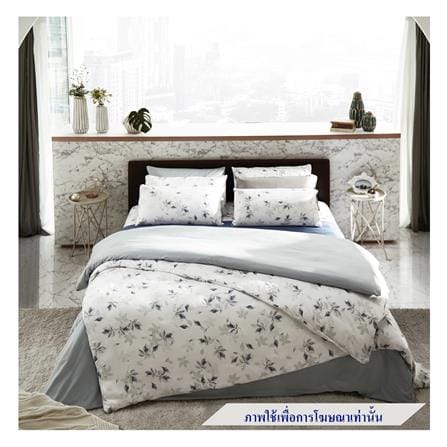 ผ้าปูที่นอน 5 ฟุต OMAZZ PRINT สี WHITE (NAGANO)_0