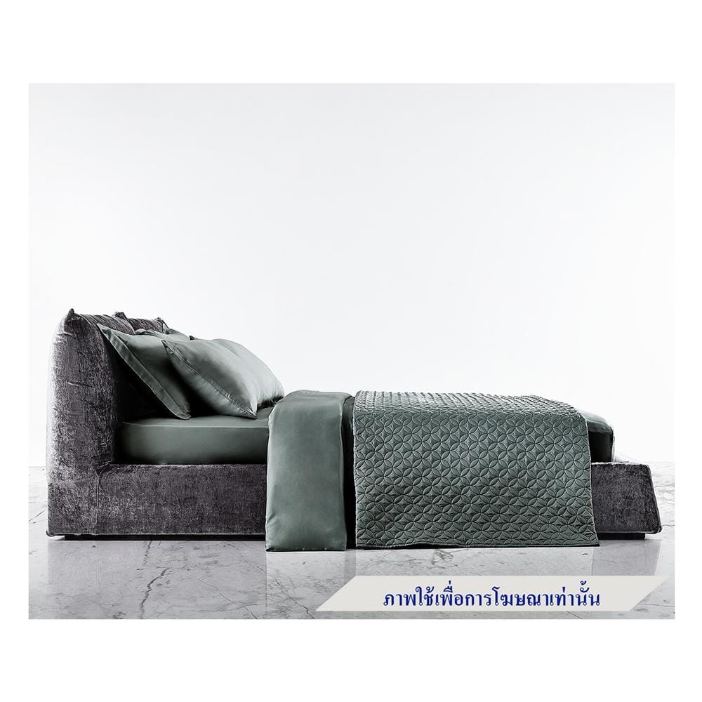 ผ้าปูที่นอน 6 ฟุต OMAZZ SMOOTH สี DARK GREY