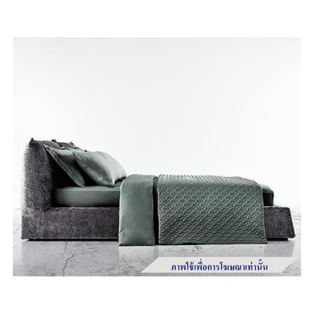 ผ้าปูที่นอน 6 ฟุต OMAZZ SMOOTH สี DARK GREY_0
