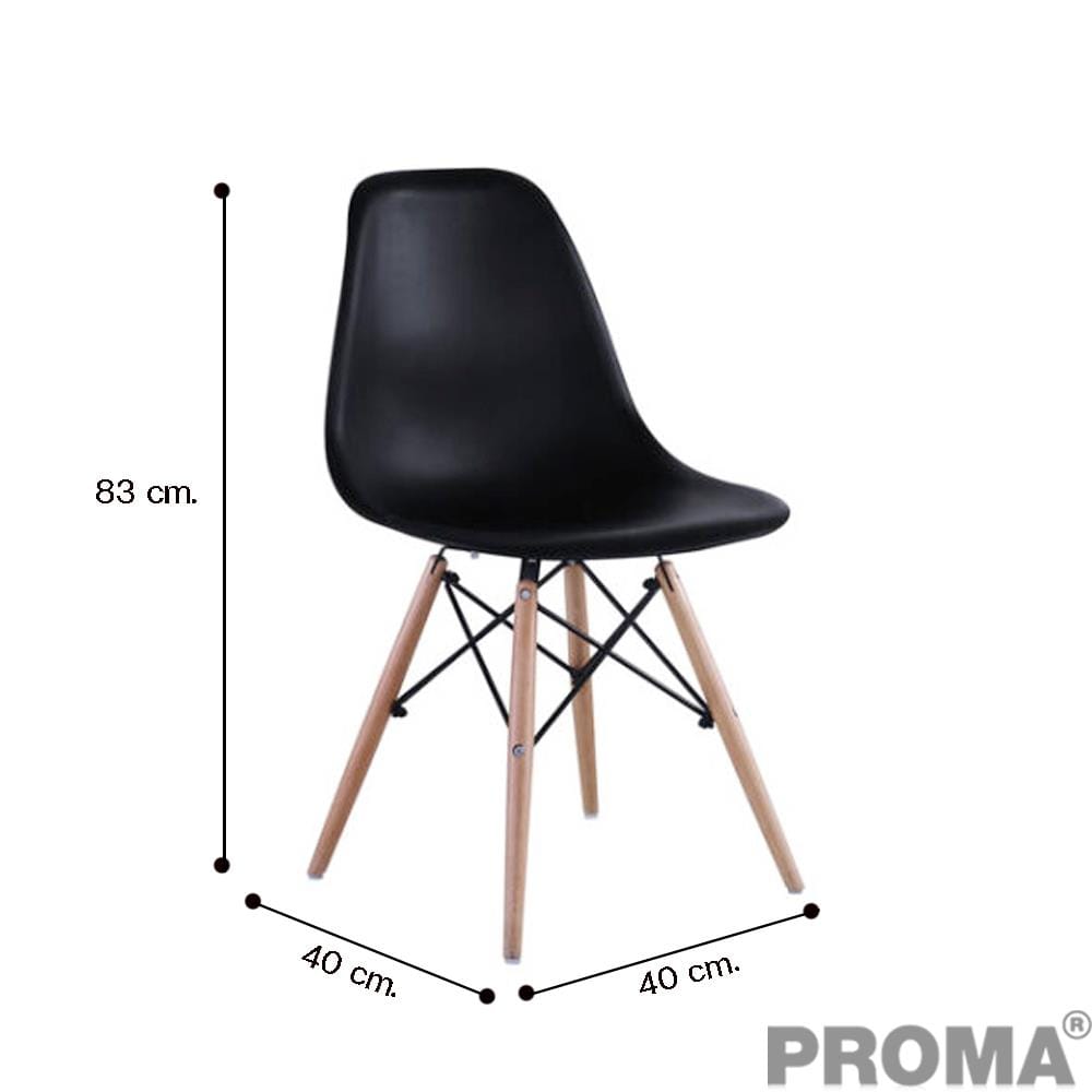 เก้าอี้พลาสติก PROMA-C-41-03 สีดำ_2
