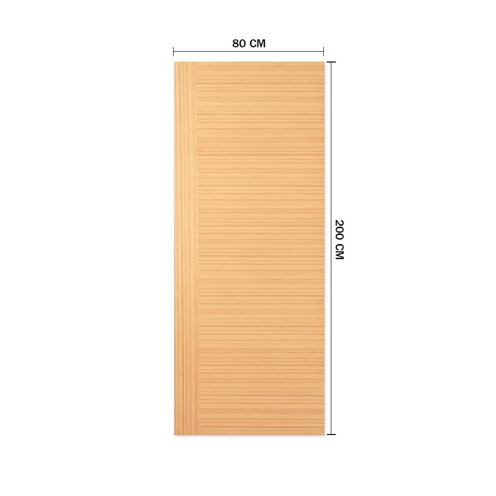 ประตูภายในปิดวีเนียร์ METRO TEAK FANTASY 002 80X200 ซม. สีนํ้าตาล ไม่เจาะลูกบิด
