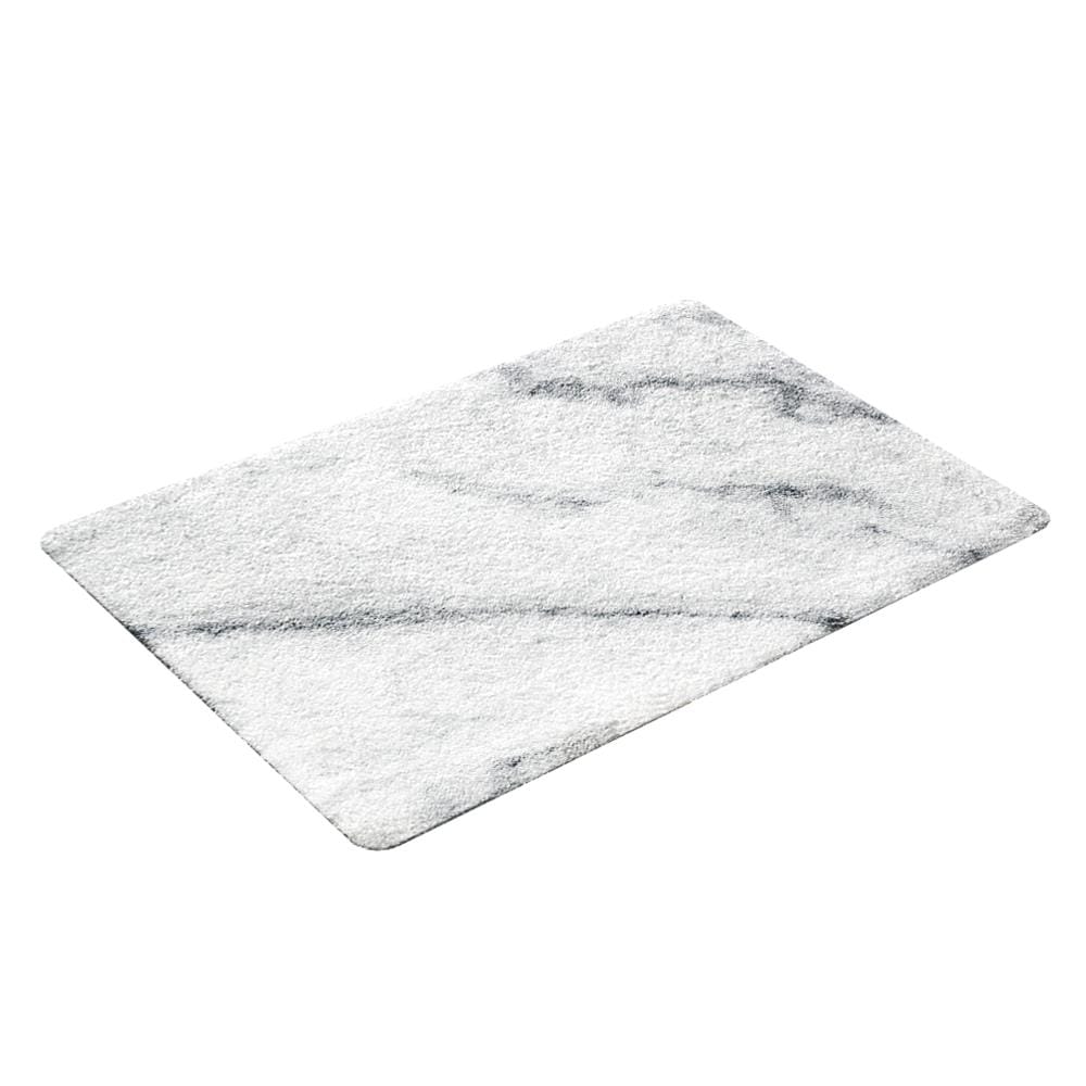 พรม PRAW DE MARBLE WHITE 50X75 ซม. สีขาว