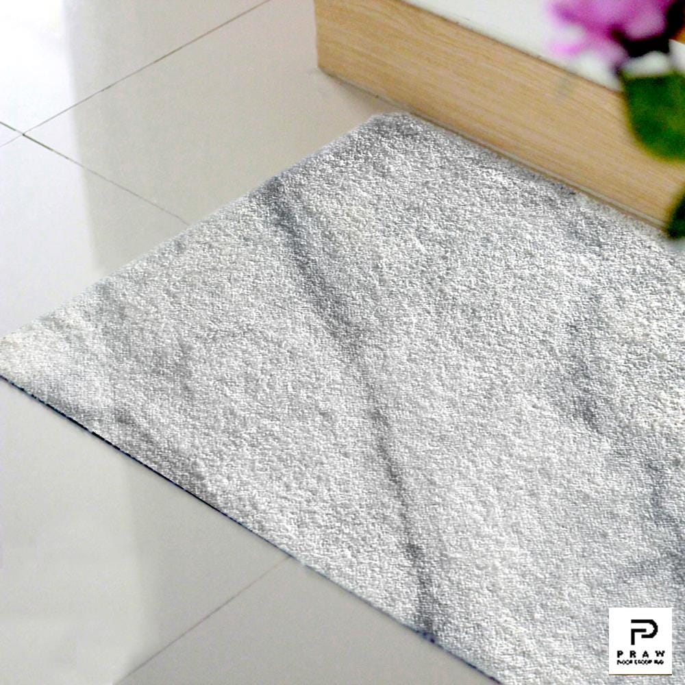 พรม PRAW DE MARBLE WHITE 50X75 ซม. สีขาว