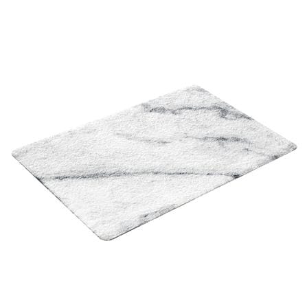 พรม PRAW DE MARBLE WHITE 50X75 ซม. สีขาว_3