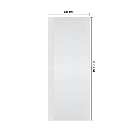 ประตูภายใน HDF METRO NAPOLI 003 80X200 ซม. สีรองพื้นขาว ไม่เจาะลูกบิด_3