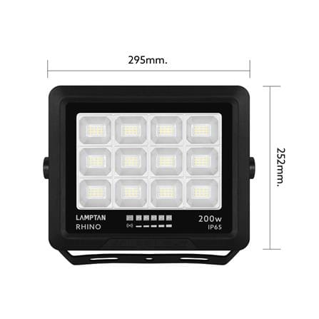 สปอตไลท์ SOLAR LAMPTAN RHINO 200 วัตต์ DAYLIGHT สีดำ_9