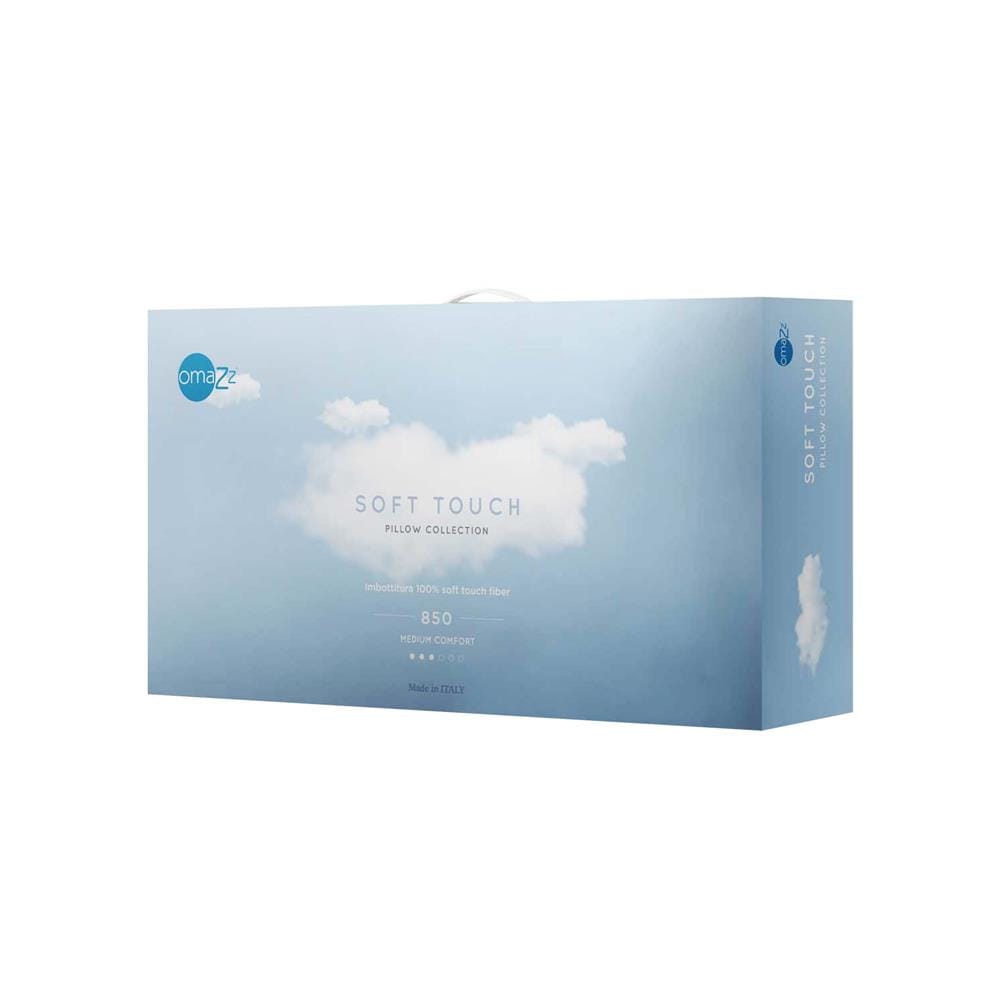 หมอนสุขภาพ ไมโครเจล OMAZZ SOFT TOUCH MEDIUM 20x30 นิ้ว สีขาว