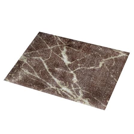 พรม PRAW DE MARBLE BROWN 120X180 ซม. สีน้ำตาล_3