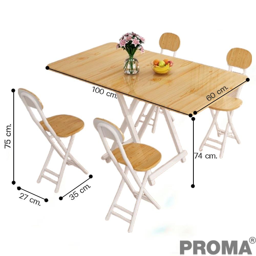 [Pre-order] ชุดโต๊ะอาหาร 4 ที่นั่ง PROMA-DTB-53-01_3