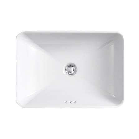 อ่างล้างหน้าวางบนเคาน์เตอร์ KOHLER K-5373T-0 สีขาว_1