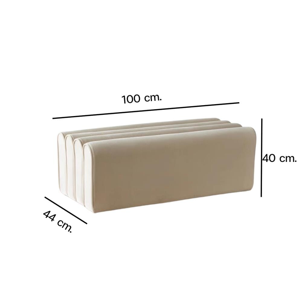 สตูล MY DOLLS HOUSE WAVY 100 ซม. สีขาว_1