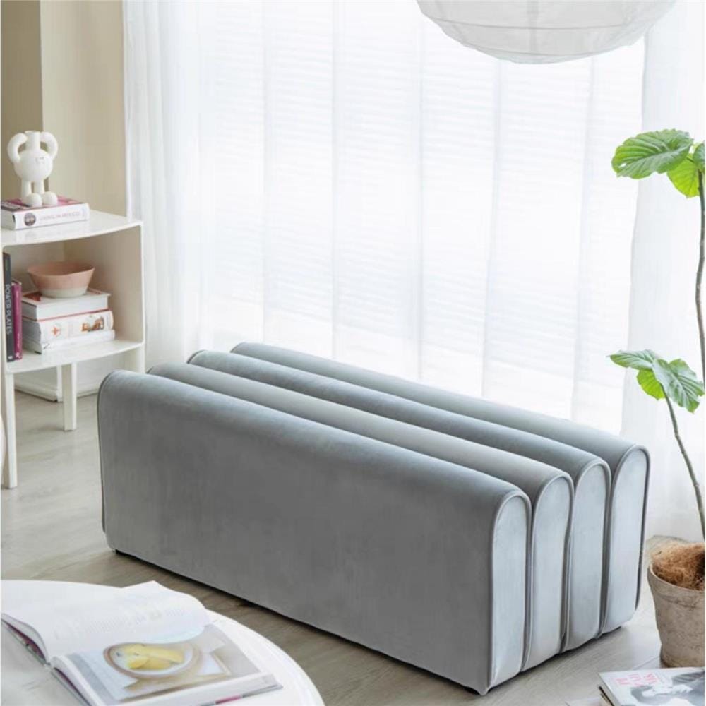 สตูล MY DOLLS HOUSE WAVY 100 ซม. สีเทา_2