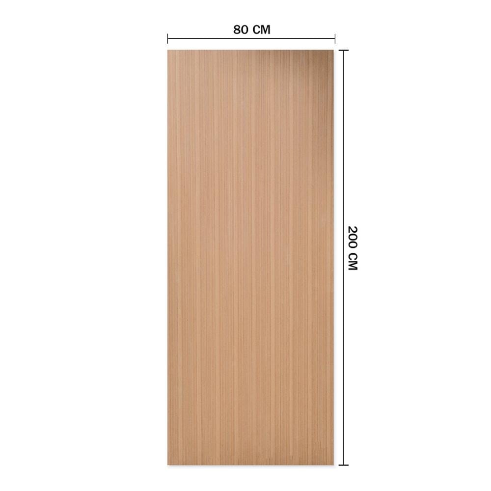 ประตูภายใน ไม้อัดสักอิตาลี ปิดวีเนียร์ METRO 80X200 ซม. สีน้ำตาล ไม่เจาะลูกบิด
