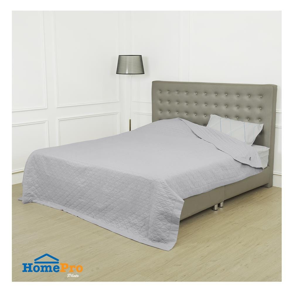 ผ้าคลุมเตียง 6 ฟุต HOME LIVING STYLE MARCO สี GREY