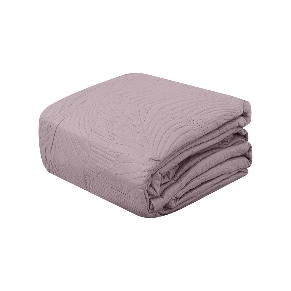 ผ้าคลุมเตียง 6 ฟุต HOME LIVING STYLE SOFIA สี PURPLE