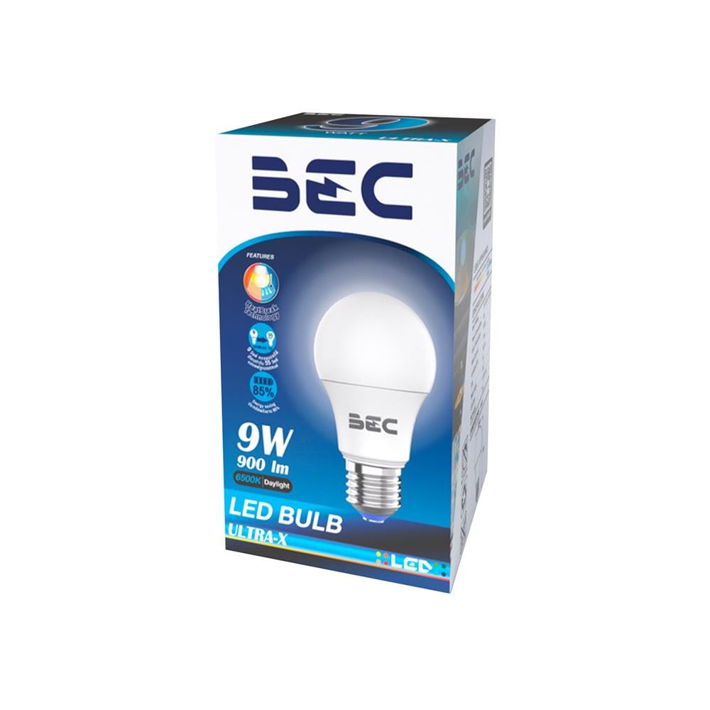 หลอด LED BEC ULTRA-X 9 วัตต์ DAYLIGHT E27