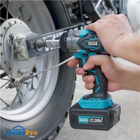 บล็อกกระแทกไร้สาย (พร้อมแบตเตอรี่) MATALL PRO IW2035S BL 20 โวลต์_8