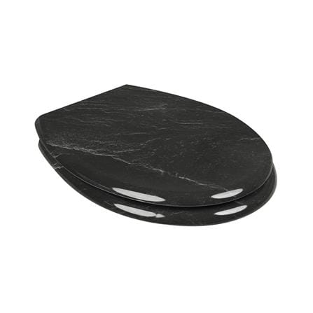 ฝารองนั่ง MOYA DUROPLAST 23EVD01 ลายหินอ่อนดำ