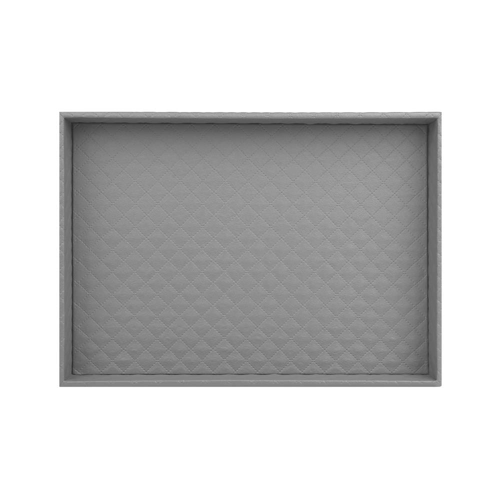 ถาด PVC KECH PERTH L 35x25x3.5 ซม. สีเทา