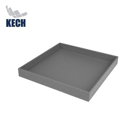 ถาด PVC KECH PERTH M 30.5x30.5x3.5 ซม. สีเทา_0