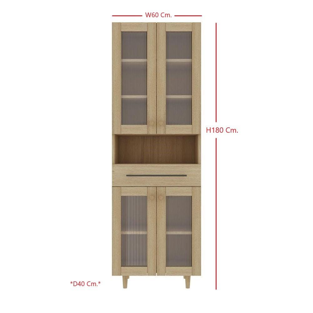 ตู้สูง SB FURNITURE RIKU 19215431 60 ซม. สีแคนยอนโอ๊ค