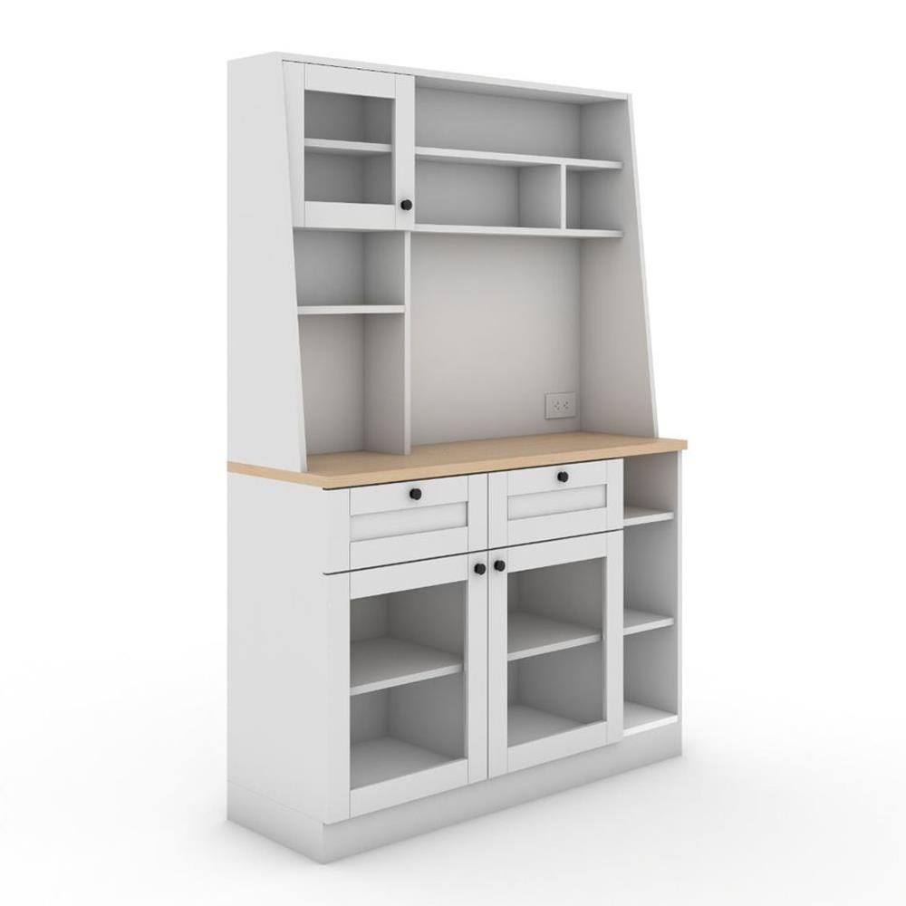 ตู้สูง SB FURNITURE ROHAN 19211943 120 ซม. สีขาว