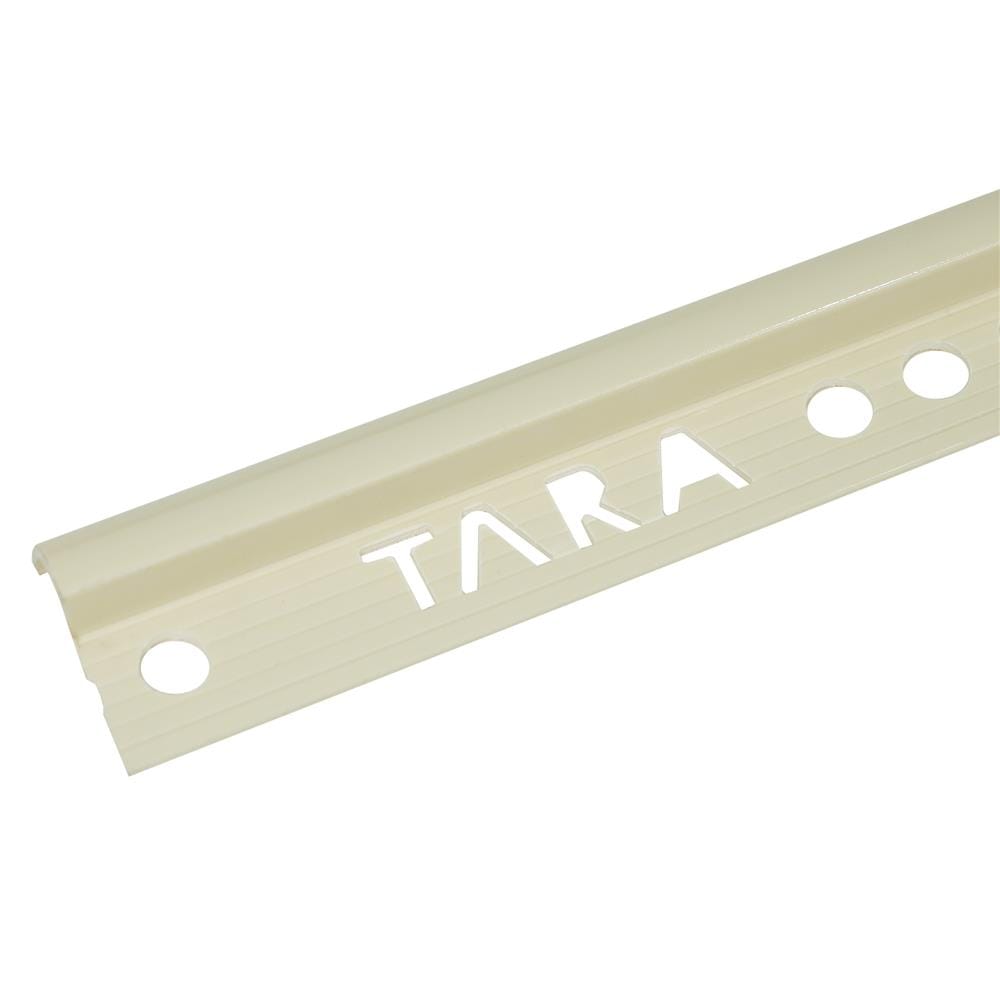 คิ้ว PVC TARA 10 มม. โค้ง สีเบจ 2 ม.