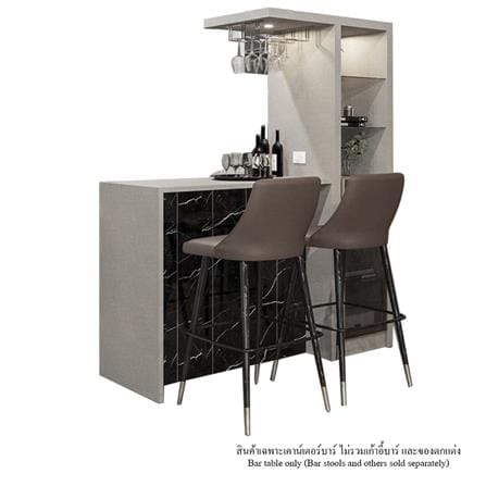 เคาน์เตอร์บาร์ตู้โชว์ฝั่งขวา SB FURNITURE MABEL 19208285 170 ซม. ลายหินอ่อนดำ_0
