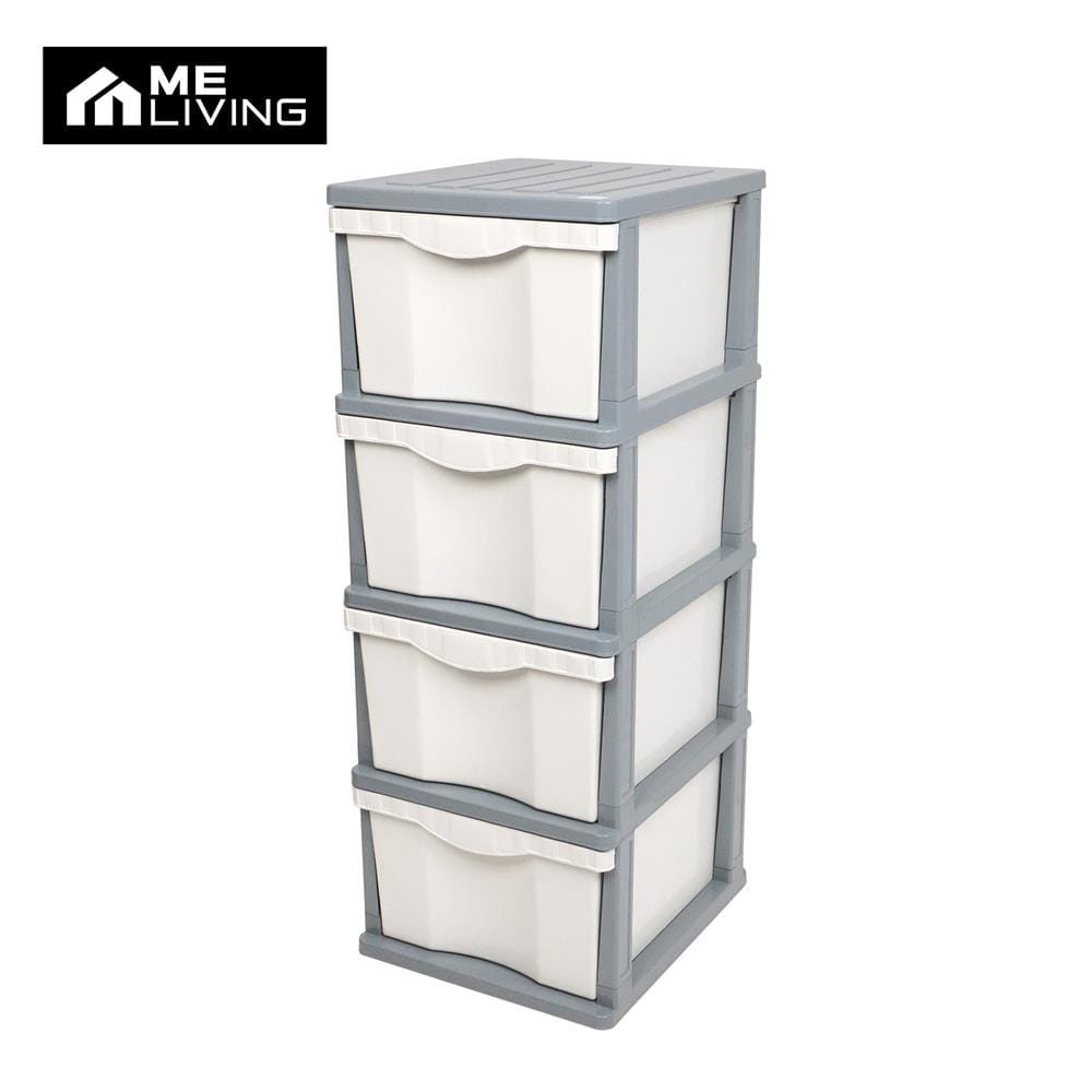 ตู้ลิ้นชัก 4 ชั้น ME LIVING JUMBO 40x46x104 ซม. สีเทา_0
