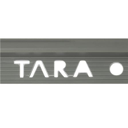 คิ้ว PVC TARA 10 มม. โค้ง สีเทา 2 ม._1