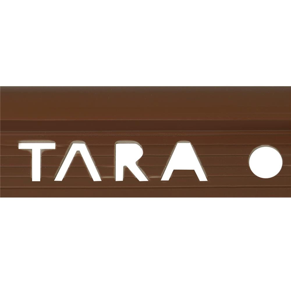 คิ้ว PVC TARA 10 มม. โค้ง สีน้ำตาล 2 ม.