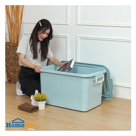 กล่องเก็บของ ME LIVING 50x77x43 ซม. 110 ลิตร สีฟ้าพาสเทล_6