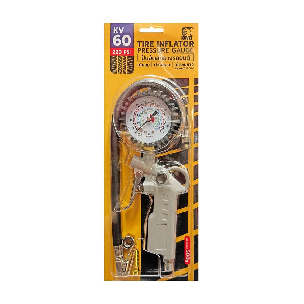 หัวเติมลมพร้อมเกจ์วัด KOVET AIR03-KV60