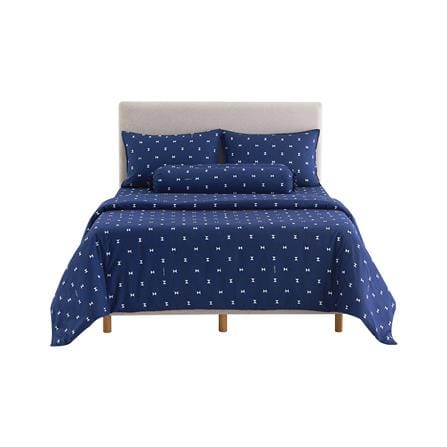 ชุดผ้าปูที่นอน 5 ฟุต 6 ชิ้น DUNLOPILLO LONDON BLUE DL-LB-05_1
