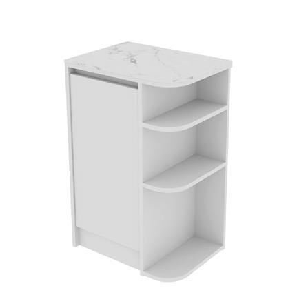 ตู้เตี้ยเข้ามุมขวา SB FURNITURE PURIN 19220507 55 ซม. สีขาว_0