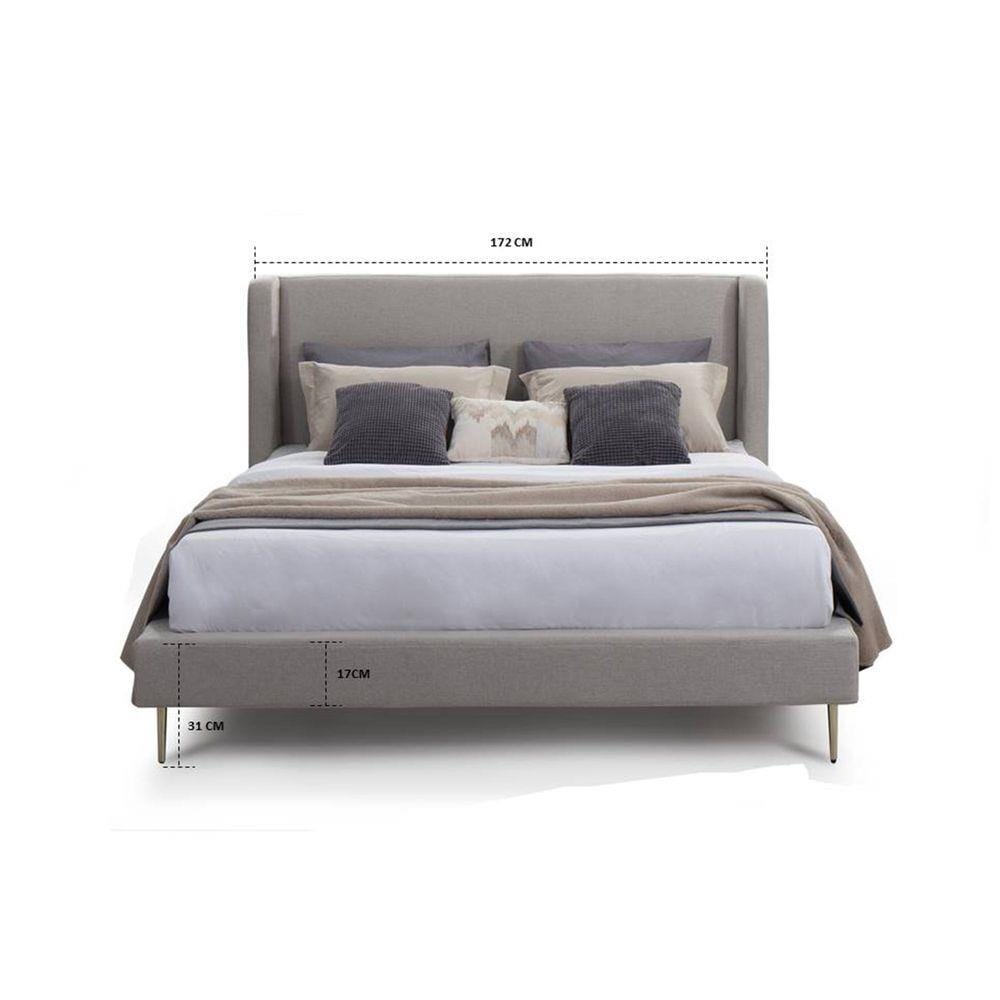 เตียง 5 ฟุต SB FURNITURE FLAVIO 19213208 สีครีม