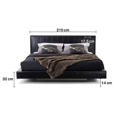 เตียง 6 ฟุต SB FURNITURE LINEA 19212617 สีดำ_7