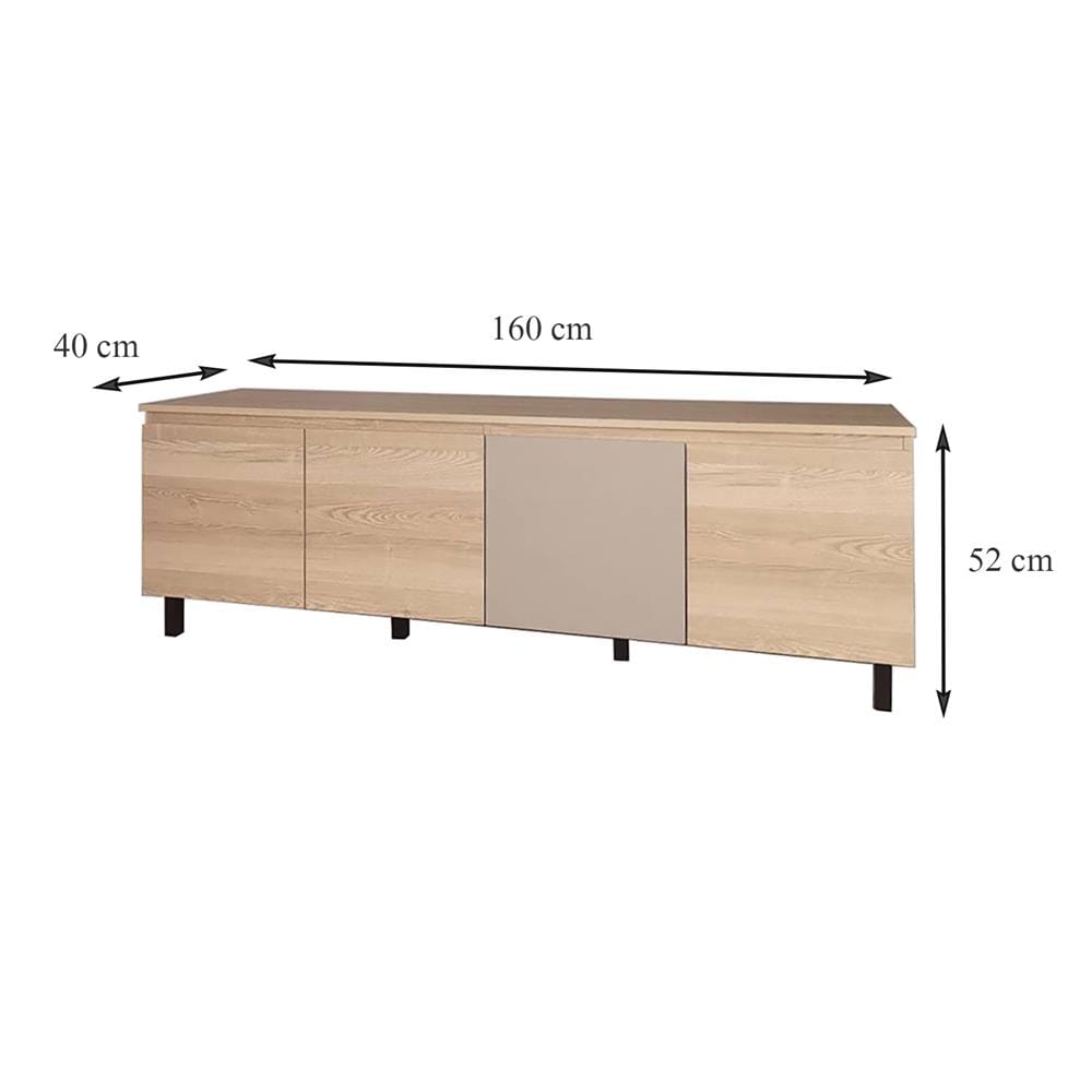 ตู้วางทีวี FURDINI THRU TV1664 160 ซม. สีออทตาวา/แซนด์สโตน