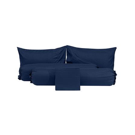 ชุดผ้าปูที่นอน 6 ฟุต 5 ชิ้น PICASSO CLASSIC STYLE FIRA NAVY BLUE_1