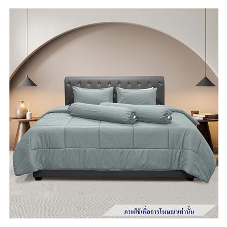 ชุดผ้าปูที่นอน 6 ฟุต 5 ชิ้น PICASSO CLASSIC STYLE FIRA GREY_0