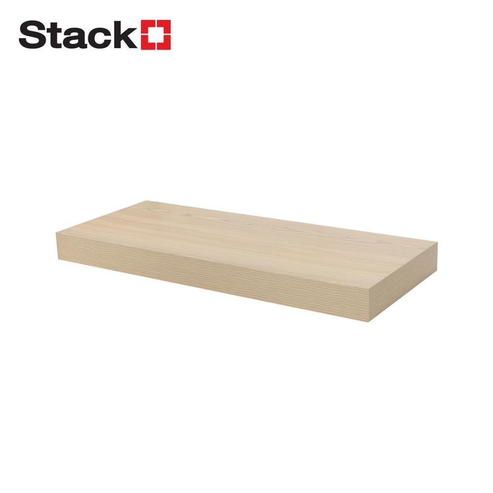 แผ่นชั้นไม้ซ่อนขา STACKO 60x24x5 ซม. สีไวท์โอ๊ค_1